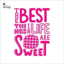 Load image into Gallery viewer, The Best Things In Life Are Sweet Waffle Wall Decal Decotherapy
