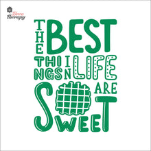 Load image into Gallery viewer, The Best Things In Life Are Sweet Waffle Wall Decal Decotherapy