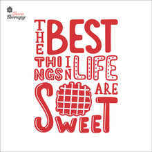 Load image into Gallery viewer, The Best Things In Life Are Sweet Waffle Wall Decal Decotherapy