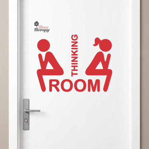 Thinking Room Sign Sticker Self-Adhesive Decotherapy