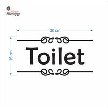 Load image into Gallery viewer, Toilet Sign Sticker Self-Adhesive Decotherapy