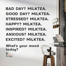 Load image into Gallery viewer, What's Your Mood Today Milktea Wall Decal Decotherapy