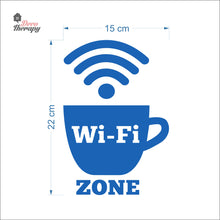 Load image into Gallery viewer, Wifi Zone Cafe Sign Sticker Self-Adhesive Decotherapy