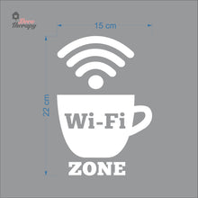 Load image into Gallery viewer, Wifi Zone Cafe Sign Sticker Self-Adhesive Decotherapy