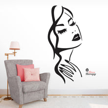 Load image into Gallery viewer, Woman Beauty Nail Eyelash Salon Wall Decal Decotherapy