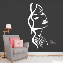 Load image into Gallery viewer, Woman Beauty Nail Eyelash Salon Wall Decal Decotherapy