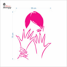 Load image into Gallery viewer, Woman Beauty Nail Salon Wall Decal Decotherapy