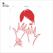 Load image into Gallery viewer, Woman Beauty Nail Salon Wall Decal Decotherapy