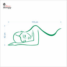 Load image into Gallery viewer, Woman Lying Down Beauty Massage Spa Salon Wall Decal Decotherapy