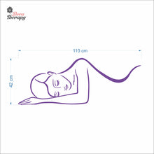 Load image into Gallery viewer, Woman Lying Down Beauty Massage Spa Salon Wall Decal Decotherapy