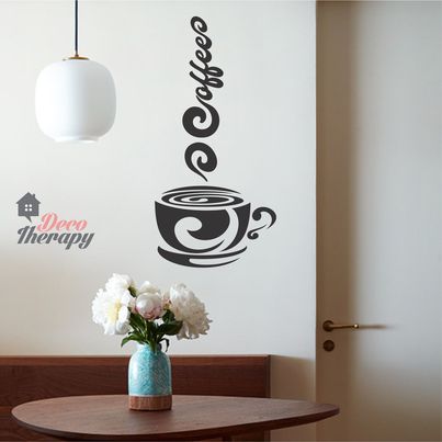 Coffee Smoke Cup Wall Sticker