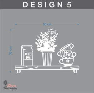 Coffee Cafe Shop Window Creative Design Wall Sticker