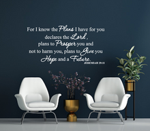 Load image into Gallery viewer, For I Know The Plans  V3 Wall Sticker