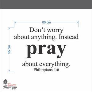 Don't Worry About Anything Pray Wall Sticker