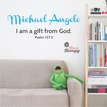 Load image into Gallery viewer, Customized Name I Am A Gift From God Design Wall Sticker