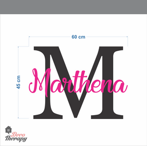 Customized Letter Name Design Wall Sticker