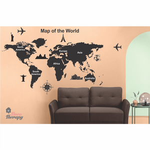 World Map Wall Sticker