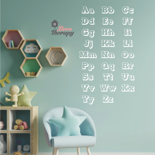 Alphabet Letters & Numbers Wall Decal