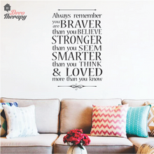 Load image into Gallery viewer, Always Remember You Are Braver V2 Wall Sticker