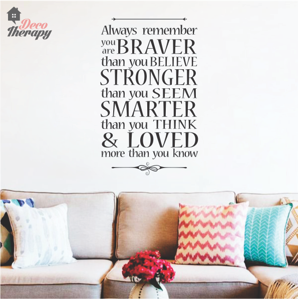 Always Remember You Are Braver V2 Wall Sticker