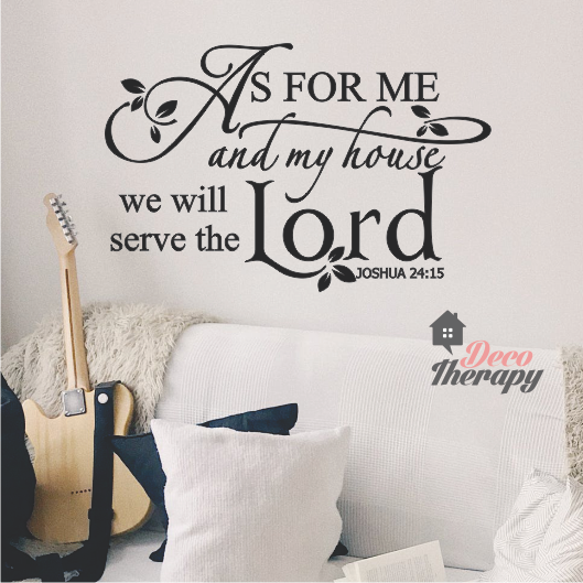 As For Me And My House V2 Wall Sticker