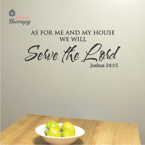 As For Me And My House V4 Wall Sticker