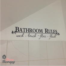 Load image into Gallery viewer, Bathroom Rules Wall Sticker