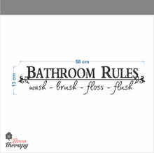 Load image into Gallery viewer, Bathroom Rules Wall Sticker