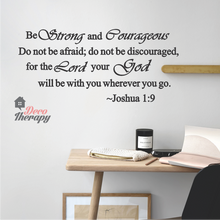 Load image into Gallery viewer, Be Strong and Courageous V1 Wall Sticker