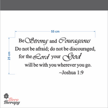 Load image into Gallery viewer, Be Strong and Courageous V1 Wall Sticker