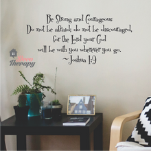 Load image into Gallery viewer, Be Strong and Courageous V2 Wall Sticker