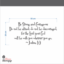 Load image into Gallery viewer, Be Strong and Courageous V2 Wall Sticker