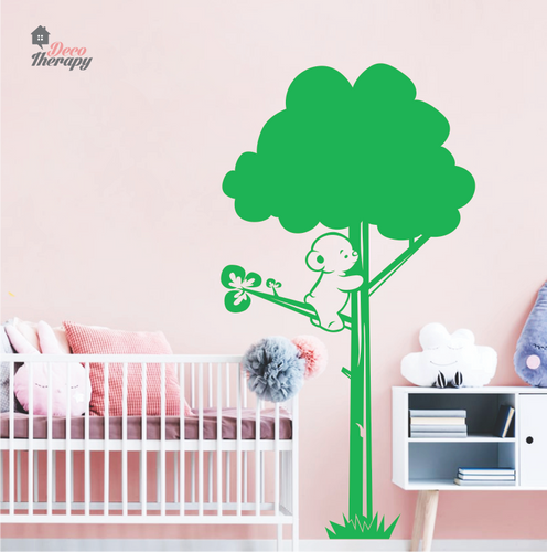 Bear In The Tree Branch Wall Sticker