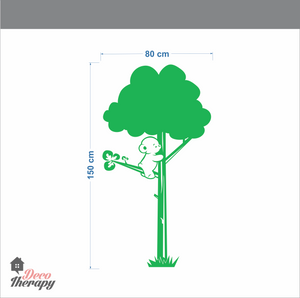 Bear In The Tree Branch Wall Sticker