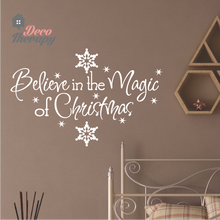 Load image into Gallery viewer, Christmas Believe In The Magic Of Christmas Wall Sticker