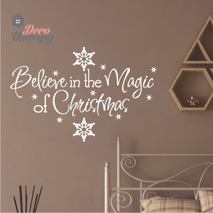 Christmas Believe In The Magic Of Christmas Wall Sticker