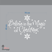 Load image into Gallery viewer, Christmas Believe In The Magic Of Christmas Wall Sticker