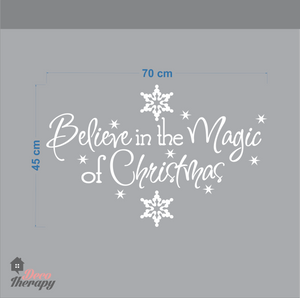 Christmas Believe In The Magic Of Christmas Wall Sticker