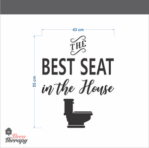 Best Seat In The House Wall Decal