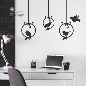 Birds Hoop Staggered Wall Sticker