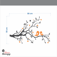 Load image into Gallery viewer, Birds on Tree Left Side Aligned Wall Sticker