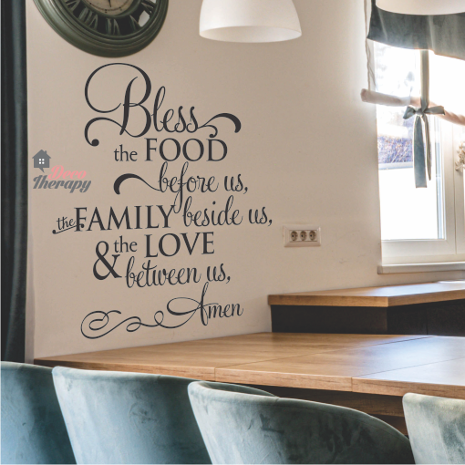 Bless The Food Before Us V4 Wall Sticker