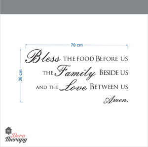 Bless The Food Before Us V2 Wall Sticker