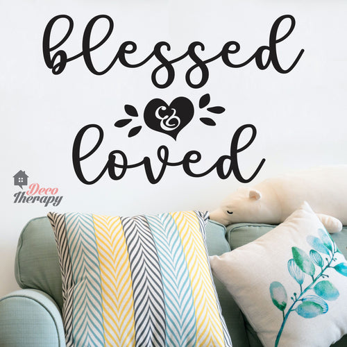 Blessed & Loved Wall Sticker