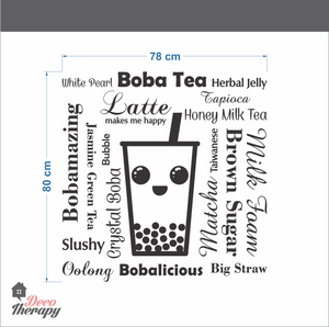 Boba Tea Wall Sticker