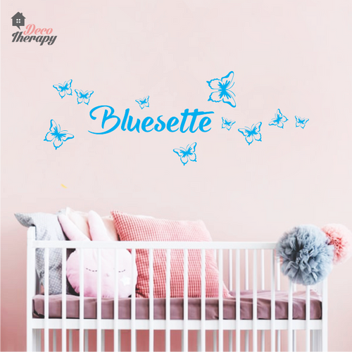 Customized Name Butterfly V1 Design Wall Sticker