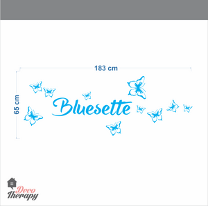 Customized Name Butterfly V1 Design Wall Sticker