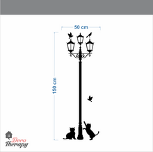 Load image into Gallery viewer, Cat Lamp Post Wall Sticker