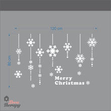 Load image into Gallery viewer, Christmas Hanging Snowflakes Wall Sticker