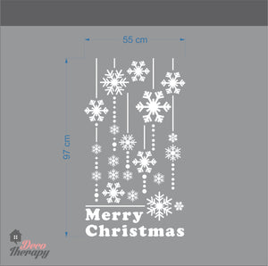 Christmas Hanging Snowflakes Wall Sticker